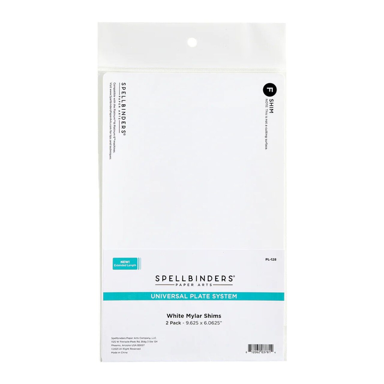 Glimmer Hot Foil System White Mylar Shims by Spellbinders - 2 pk